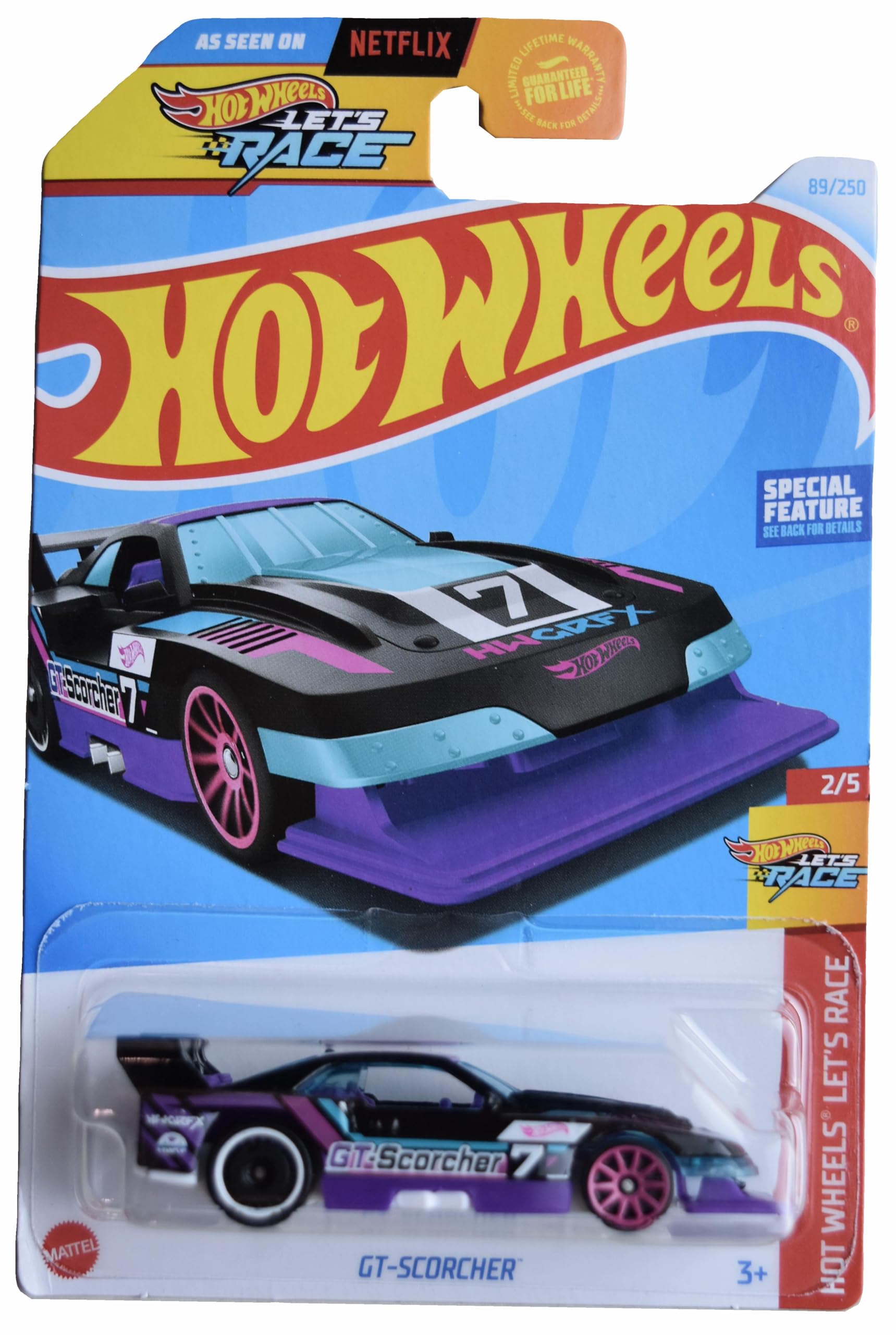Hot Wheels GT Scorcher, Let's Race 2/5 [Black/Purple] 89/250